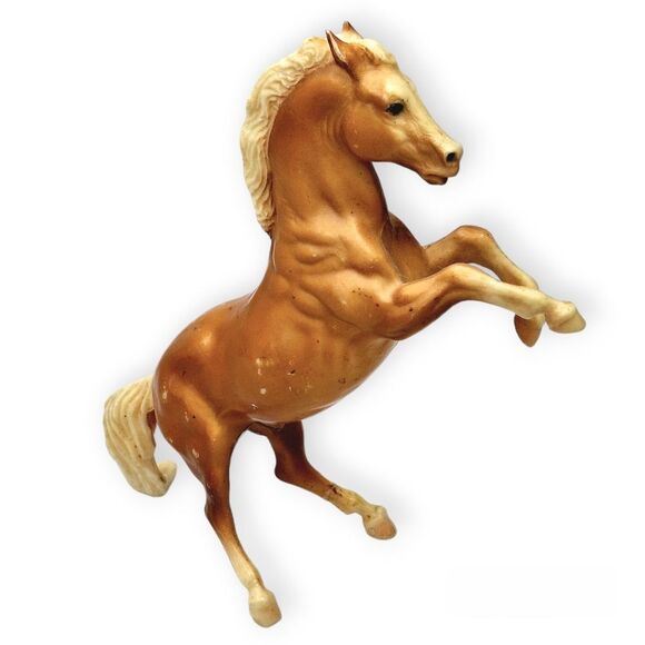 RARE VTG Breyer #183 Rex Palomino Rearing Stallion 1965-85 Repaired Good #1172 - Picture 7 of 10